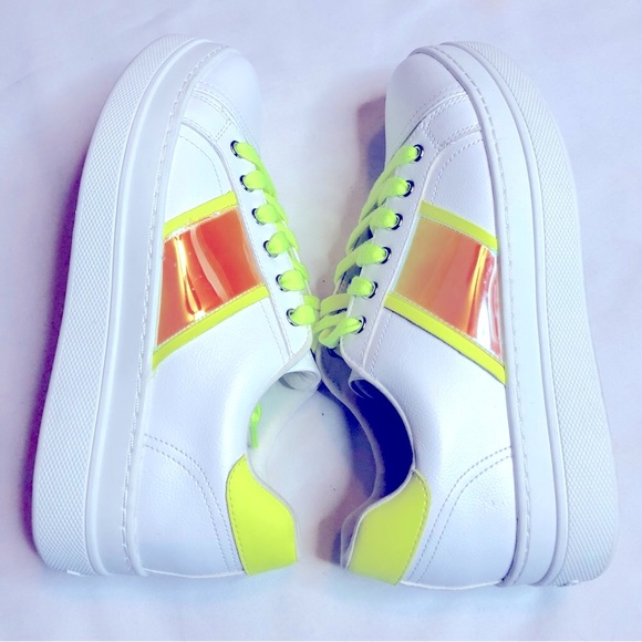 Aldo Starburst yellow synthetic platform sneakers - Picture 5 of 8